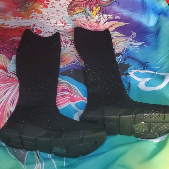 KNEE HIGH RHINESTONE SNEAKERS - Picture 9 of 15